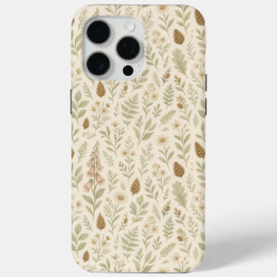 Funda Para iPhone 15 Pro Max Patrón botánico de Woodland otoño Sueños de otoñ