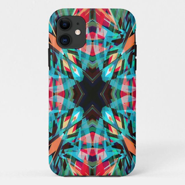 Funda De Case-Mate Para iPhone Patrón caleidoscopio colorido (Reverso)
