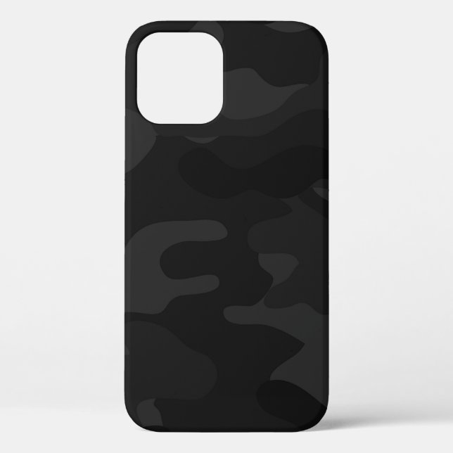 Funda De Case-Mate Para iPhone Patrón Camo negro y gris (Reverso )