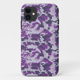 Funda Para iPhone 11 Patrón Camo PurpleBerry