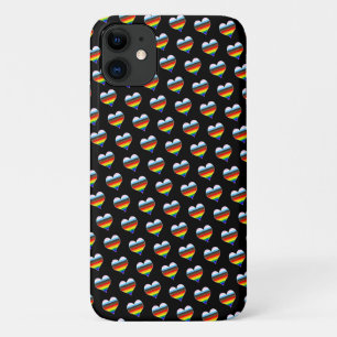Funda Para iPhone 11 Patrón cardíaco arcoiris