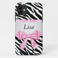 Patrón cebra rosa personalizado