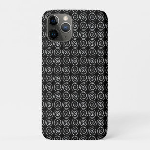 Funda Para iPhone 11 Pro Patrón celta de doble espiral