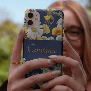 Funda Para iPhone 11 Pro Patrón Chamomile y Poppies Personalizado