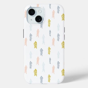 Funda Para iPhone 15 Patrón Chevron de color de agua suave