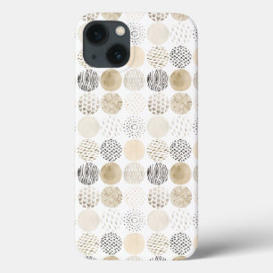 Funda Para iPhone 13 Patrón circular abstracto neutro