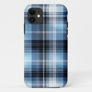 Funda Para iPhone 11 Patrón clásico de plaquetas azules - Diseño modern