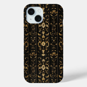 Funda Para iPhone 15 Patrón Clásico Oscuro Elegante