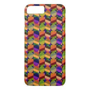 Funda Para iPhone 8 Plus/7 Plus Patrón colorido inspirado en vintage