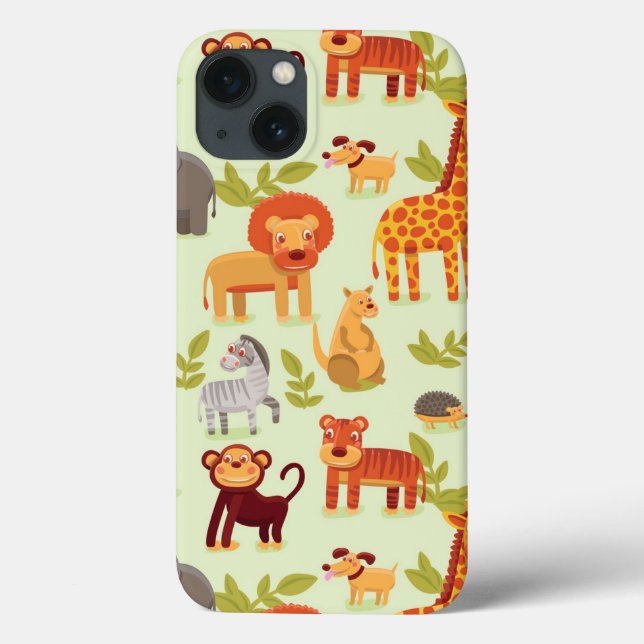 Funda De Case-Mate Para iPhone Patrón con animales Personalizados (Reverso)