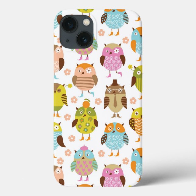Funda De Case-Mate Para iPhone patrón con aves (Reverso)