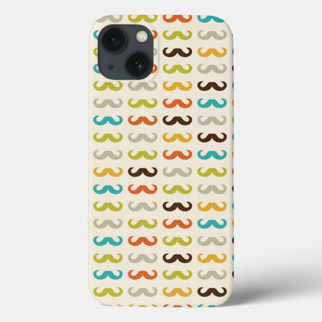 Funda De Case-Mate Para iPhone Patrón con bigote (Reverso)
