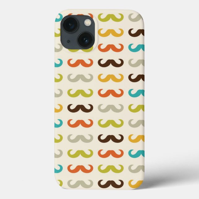 Funda De Case-Mate Para iPhone Patrón con bigote (Reverso)