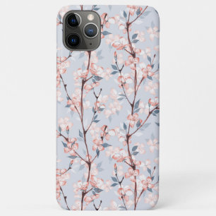 Funda Para iPhone 11 Pro Max Patrón con delicadas flores sakura primaverales