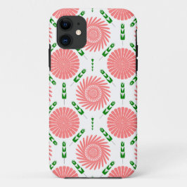 Funda Para iPhone 11 patrón con flores rosas