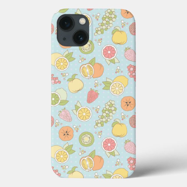 Funda De Case-Mate Para iPhone Patrón Con Frutas Y Bayas (Reverso)