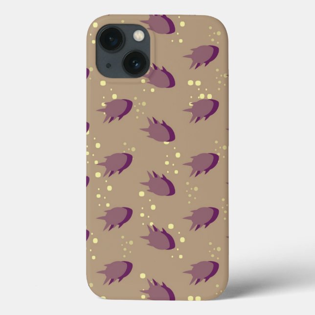 Funda De Case-Mate Para iPhone patrón con peces 2 (Reverso)