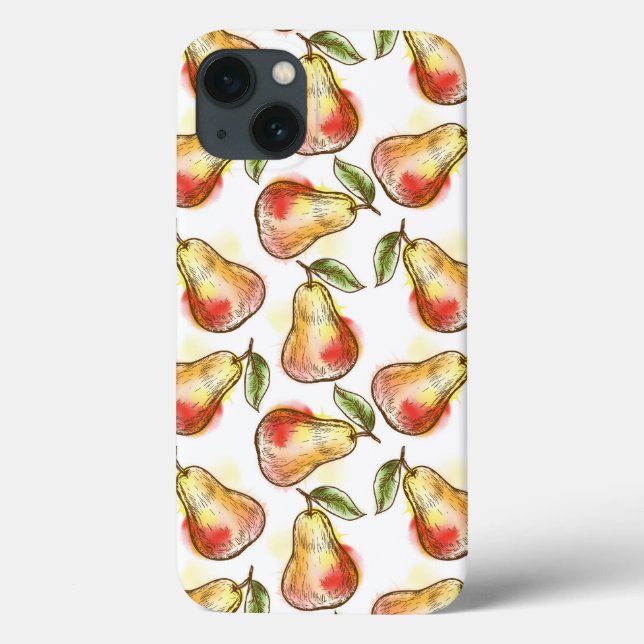 Funda De Case-Mate Para iPhone Patrón con pera (Reverso)