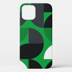 Funda Para iPhone 12 Patrón con triángulos de color aleatorio Generativ