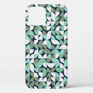 Funda Para iPhone 12 Patrón con triángulos de color aleatorio Generativ