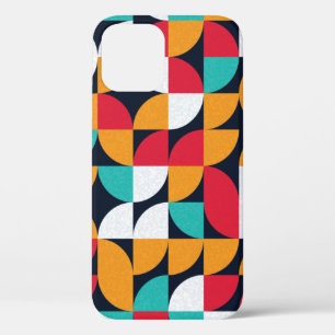 Funda Para iPhone 12 Patrón con triángulos de color aleatorio Generativ