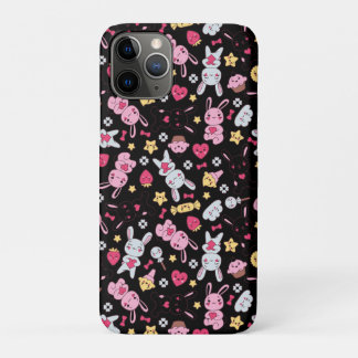 Funda Para iPhone 11 Pro Patrón conejito de Kawaii
