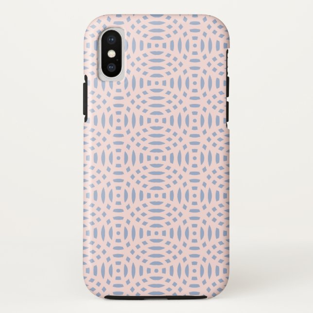 Funda De Case-Mate Para iPhone patrón continuo de formas circulares (Reverso)