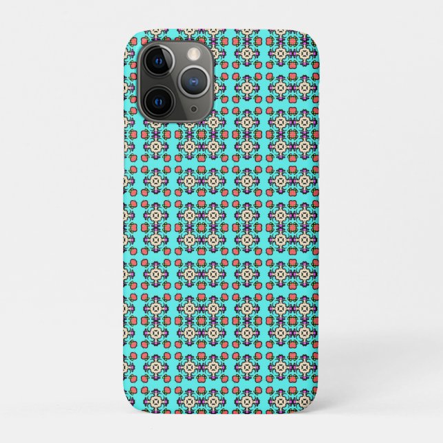Funda De Case-Mate Para iPhone Patrón continuo de mandala floral (Reverso)