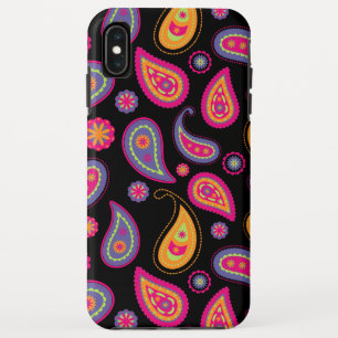 Funda Para iPhone XS Max Patrón continuo de Paisley colorido