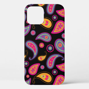 Funda Para iPhone 12 Patrón continuo de Paisley colorido