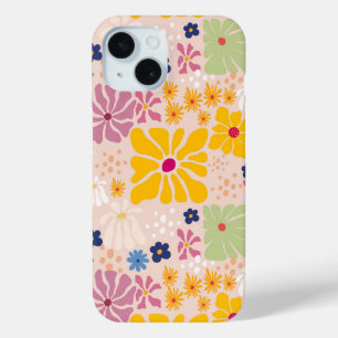 Funda Para iPhone 15 Patrón continuo floral inspirado en Henri Matisse