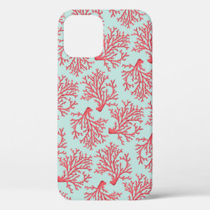 Funda Para iPhone 12 Pro Patrón coral elegante