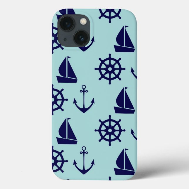 Funda De Case-Mate Para iPhone Patrón costero (Reverso)