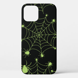Funda Para iPhone 12 Patrón creativo de la red de arañas de Halloween