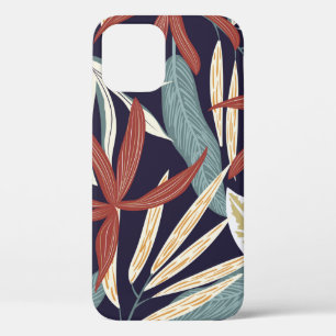 Funda Para iPhone 12 Patrón creativo sin fisuras con plantas tropicales