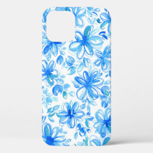 Funda Para iPhone 12 Patrón curtido de color floral de chintz