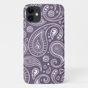 Funda Para iPhone 11 Patrón Cute Purple Paisley