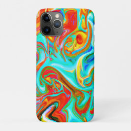 Funda Para iPhone 11 Pro Patrón de abstracciones de color expresivo