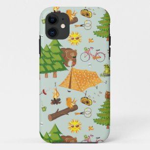 Funda Para iPhone 11 Patrón de acampado