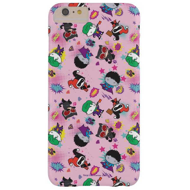 Funda De Case-Mate Para iPhone Patrón de acción de Chibi Super Villain (Reverso)