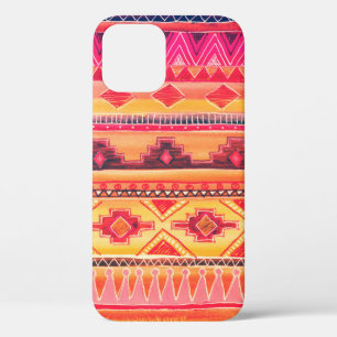Funda Para iPhone 12 Patrón de acuarela africano. Ilustracion Raster