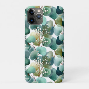 Funda Para iPhone 11 Pro Patrón de Acuarela Botánica: Fondo Continuo