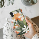 Funda Para iPhone XS Max Patrón de acuarela de Naranja tropical y flores<br><div class="desc">Patrón de acuarela de Naranja tropical y flores</div>