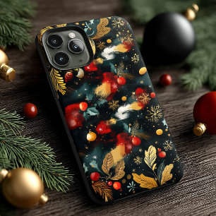 Funda Para iPhone 14 Pro De Case-Mate Patrón de Adornos Navideños Abstractos Festivos