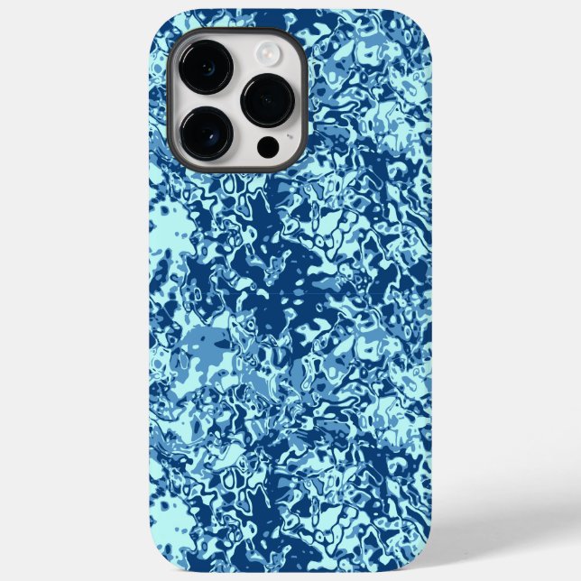 Funda De Case-Mate Para iPhone Patrón de agua no 1 BG negro (Reverso )