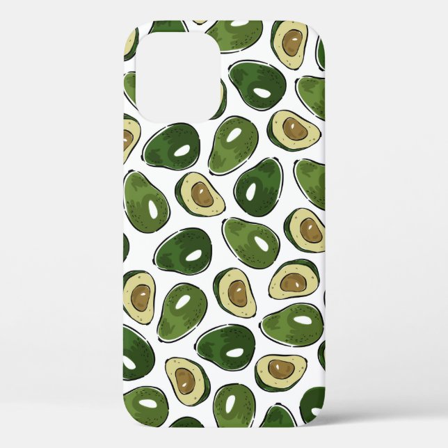 Funda De Case-Mate Para iPhone Patrón de aguacate (Reverso )
