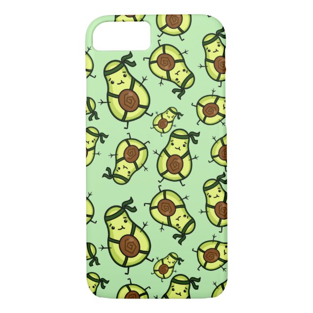 Funda De Case-Mate Para iPhone Patrón de aguacate Ninja (Reverso)