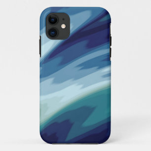 Funda Para iPhone 11 Patrón de aguas de las olas del océano azul prof