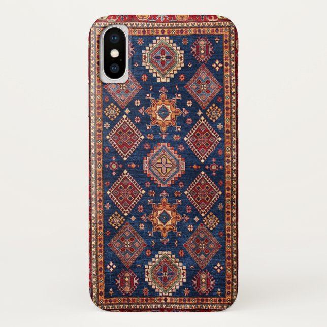 Funda De Case-Mate Para iPhone Patrón de alfombra turca persa oriental (Reverso)
