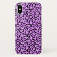 Patrón de amond morado y negro